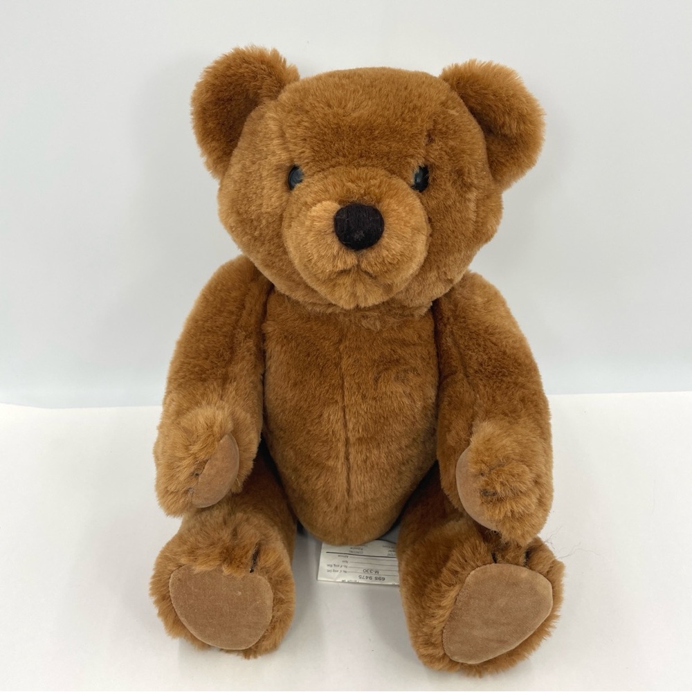 Vintage Dakin Teddy Bear Plush Chocolate Brown Fully Jointed